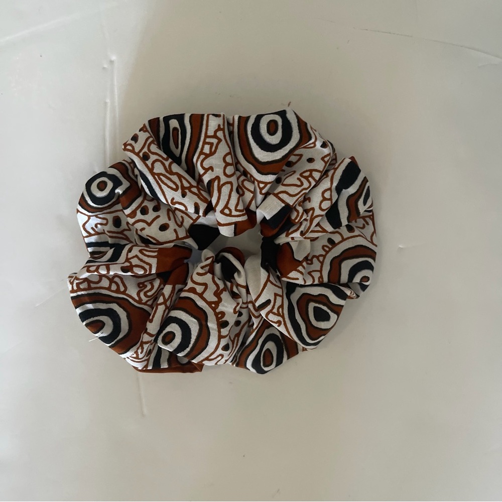 African Print Ankara Multicolor Mixed Print Jumbo Cotton Scrunchie